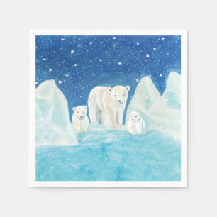 Serviette En Papier Ours polaires