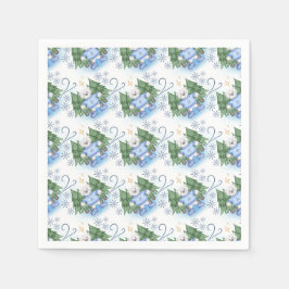 Serviette En Papier Ours polaires Festif Noël