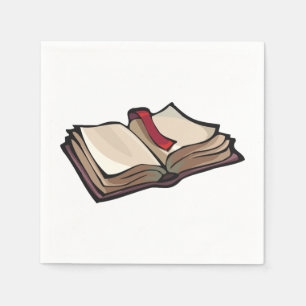Serviette En Papier Ouvrez les serviettes de papier de livre