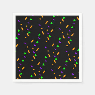 Serviette En Papier Paillettes de confettis d'Halloween   Néon