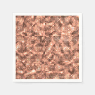 Serviette En Papier Paillettes de Luxe Étincelantes Fille Fête Sequins