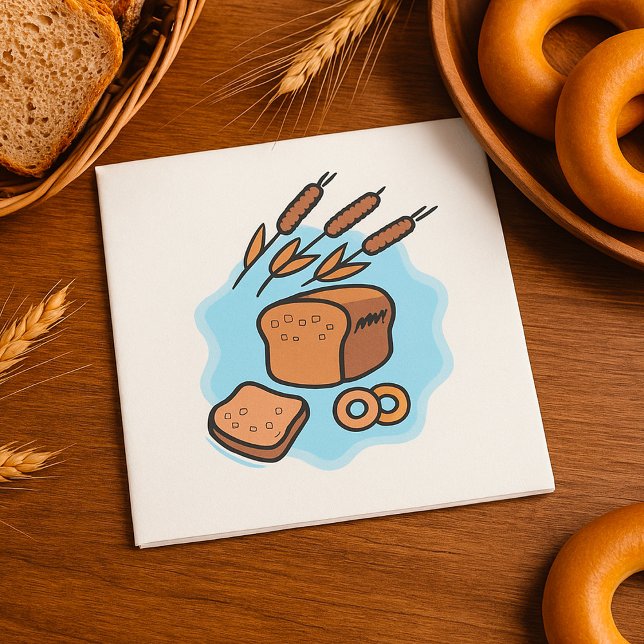 Serviette En Papier Pain de grain entier rustique Alimentation agricol (Créateur téléchargé)