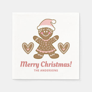 Serviette En Papier Pain d'épice de Noël Cookie Party Napkin