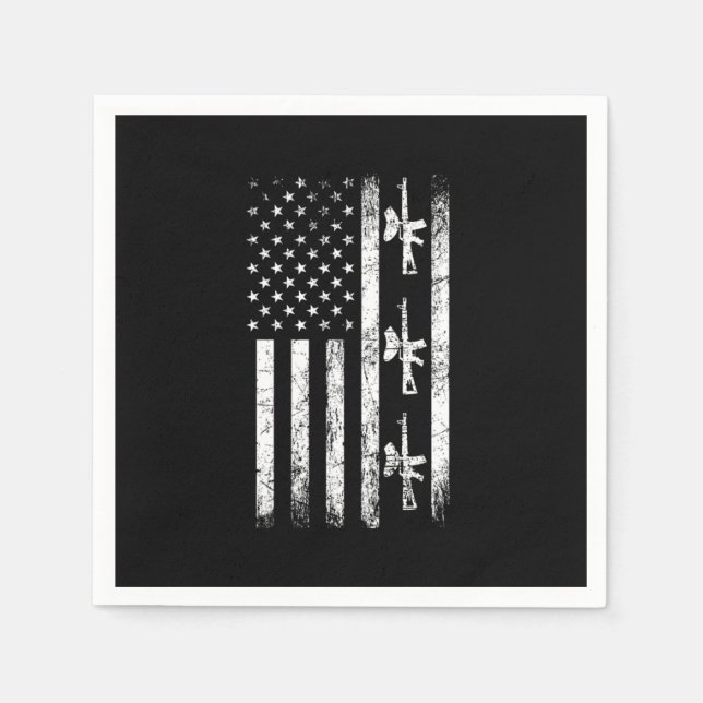 Serviette En Papier Paintball USA Flag Paintball Player Paintball Mark (Devant)