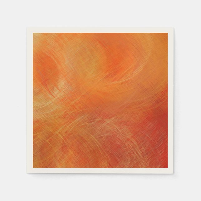 Serviette En Papier Painting d'Orange (Devant)