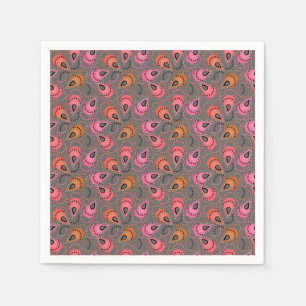 Serviette En Papier Paisley motif.