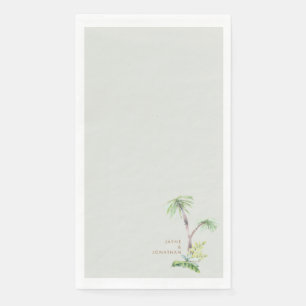 Serviette En Papier Pale Sage Pale Sage Nom Personnalisé