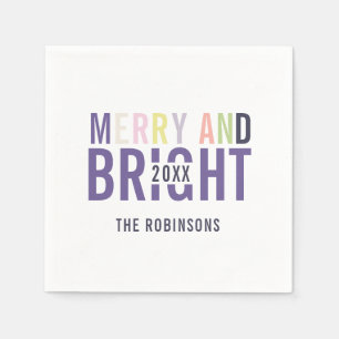 Serviette En Papier Palette Ultra Violette Noël