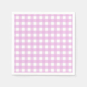 Serviette En Papier Pâlissez - le guingan rose