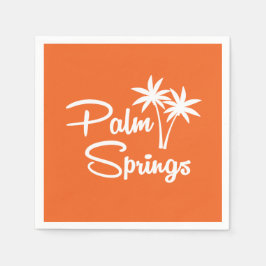 Serviette En Papier Palm Springs Mid Century Papier moderne serviettes