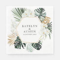 palmier tropical feuille verdure fleurie mariage