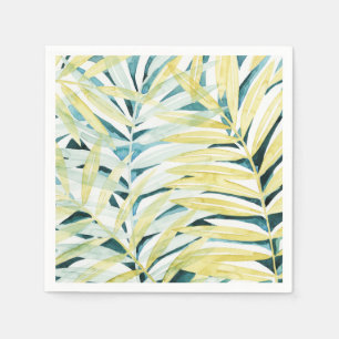 Serviette En Papier Palmiers éclairés - Feuilles de palmiers