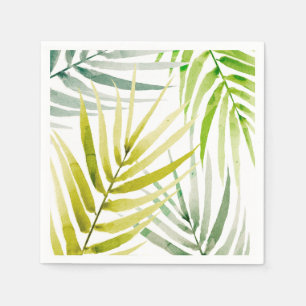 Serviette En Papier Palmiers ombres