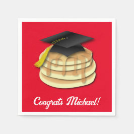 Serviette En Papier Pancake Brunch Graduation Party Invitation
