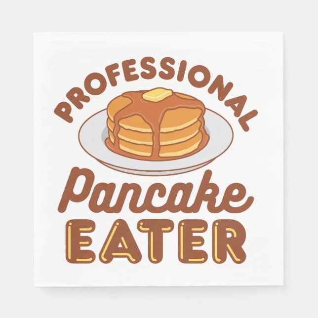 Serviette En Papier Pancake Eater Professionnel (Devant)
