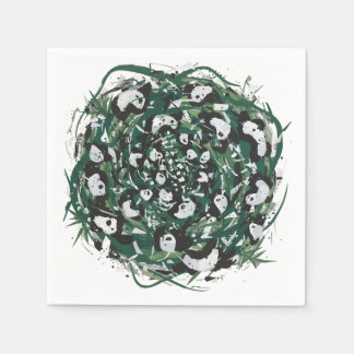 Serviette En Papier Panda-monium