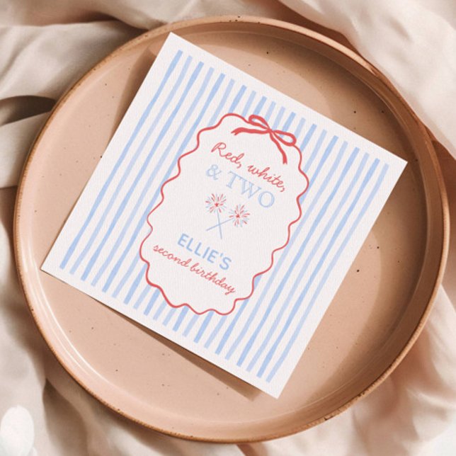 Serviette En Papier Panier 4 juillet serviettes d'anniversaire (Créateur téléchargé)