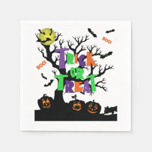 Serviette En Papier Panier Ou Treat Boo 3 Ply Napkins