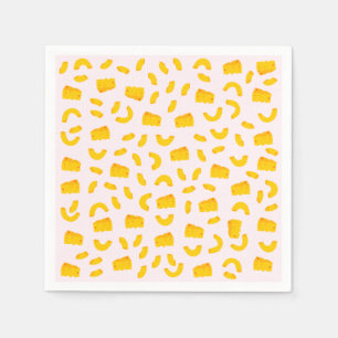 Serviette En Papier Paniers en papier de Mac et de fromage