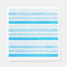 Serviette En Papier Paniers-repas en papier rayé bleu cracké