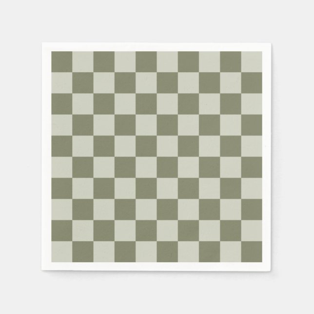 Serviette En Papier Panneau de configuration Sage Green (Devant)