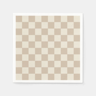 Serviette En Papier Panneau de contrôle Brown et beige