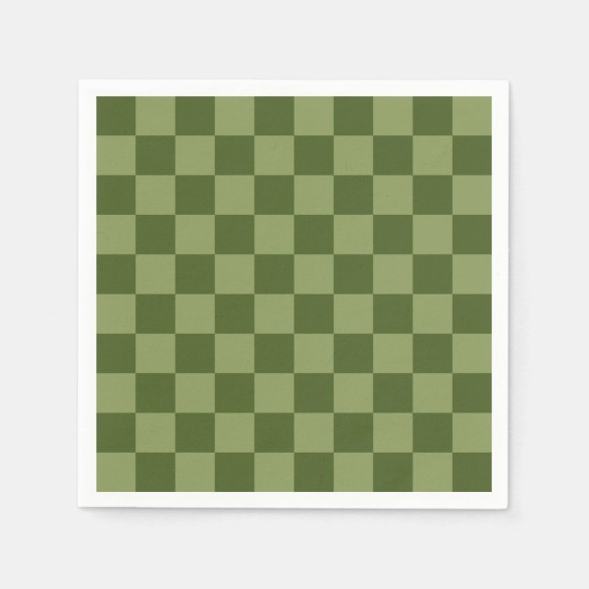 Serviette En Papier Panneau de contrôle vert Moss (Devant)