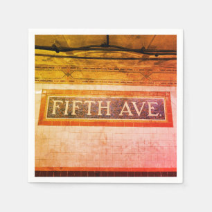 Serviette En Papier Panneau de la Cinquième Avenue - New York City