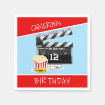 Panneaux de films Popcorn 12e fête d'anniversaire