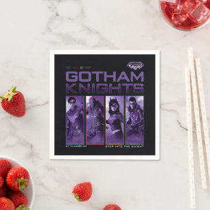 Serviette En Papier Panneaux de héros Gotham Knights