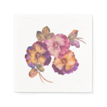 Pansons papier à fleurs