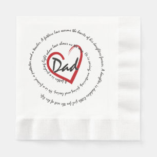 Serviette En Papier Papa - Fête des pères