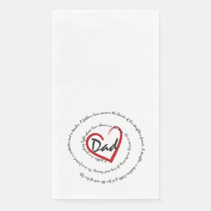 Serviette En Papier Papa - Fête des pères - Papa
