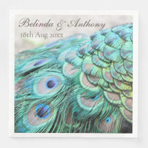 Pape Peacock Personnalisé Vibrant Élégant