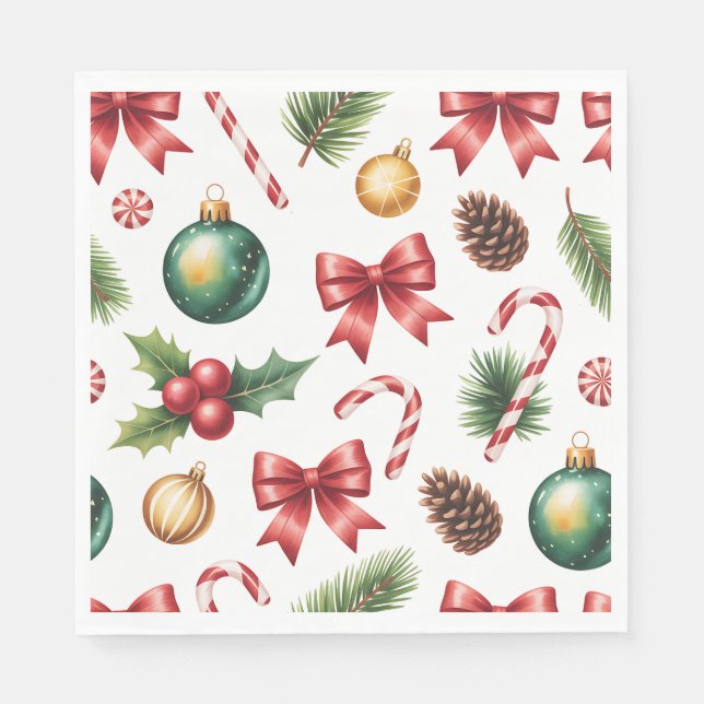 Serviette En Papier Paper Napkin-Christmas Tableware (Devant)
