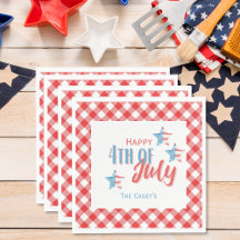 Papier 4 juillet BBQ Napkin