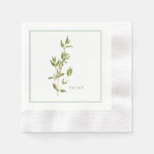 Serviette En Papier Papier à cocktails FRAIS THYME Coin Napkins