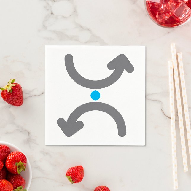 Serviette En Papier Papier à flèches courbées (Créateur téléchargé)