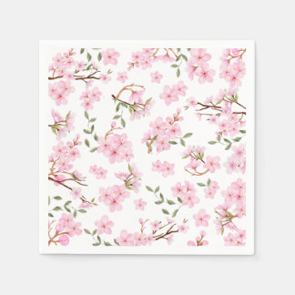Serviette En Papier Papier à fleurs de cerisier