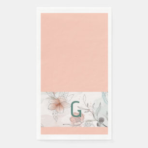 Serviette En Papier Papier à fleurs de pêche Napkin