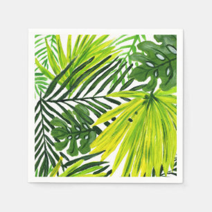 Serviette En Papier Papier à papier Green Palms