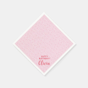 Serviette En Papier Papier à papier personnalisé avec fleurs simples
