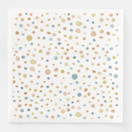 Serviette En Papier Papier à points d'aquarelle Trey Confetti