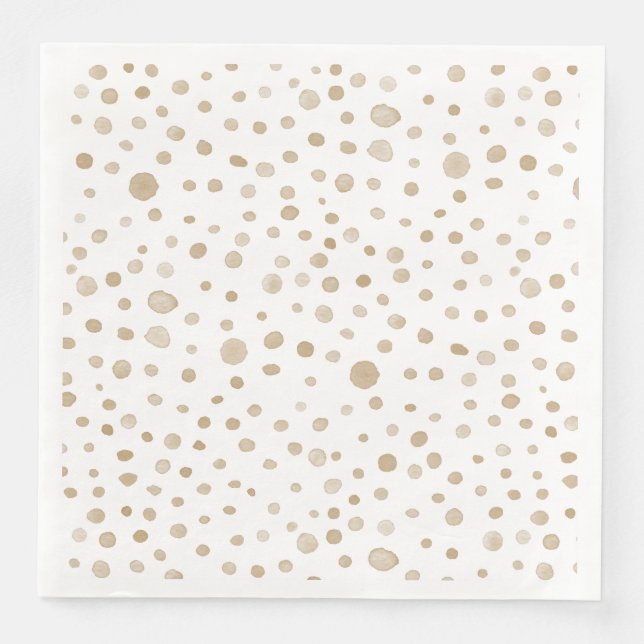 Serviette En Papier Papier à pois Confetti Aquarelle Confetti (Devant)
