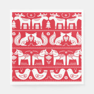 Serviette En Papier Papier à serviettes pour animaux scandinaves