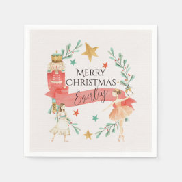 Serviette En Papier Papier à thème Nutcracker personnalisé serviettes
