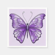 Papier Amethyst Wings Napkin
