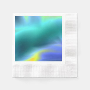Serviette En Papier Papier Aqua brillant Napkin