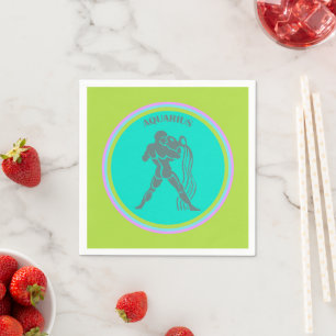 Serviette En Papier Papier Aquarius Napkin