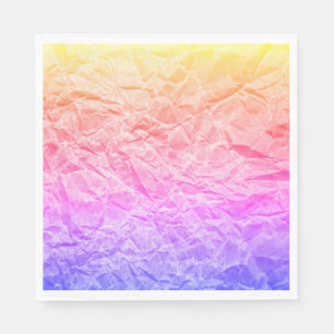 Serviette En Papier Papier arc-en-ciel recouvert